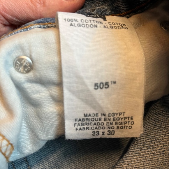 Men’s Levi 505 Straight Fit Jeans 33 30 New/Tags unattached - Picture 7 of 8